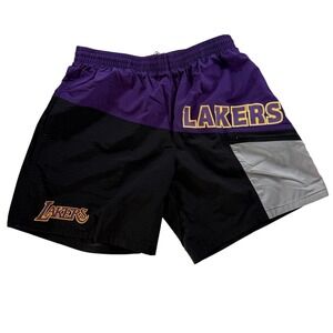 Mitchell & Ness NBA Los Angeles Lakers Lined Shorts Mens Medium NEW MSRP 80